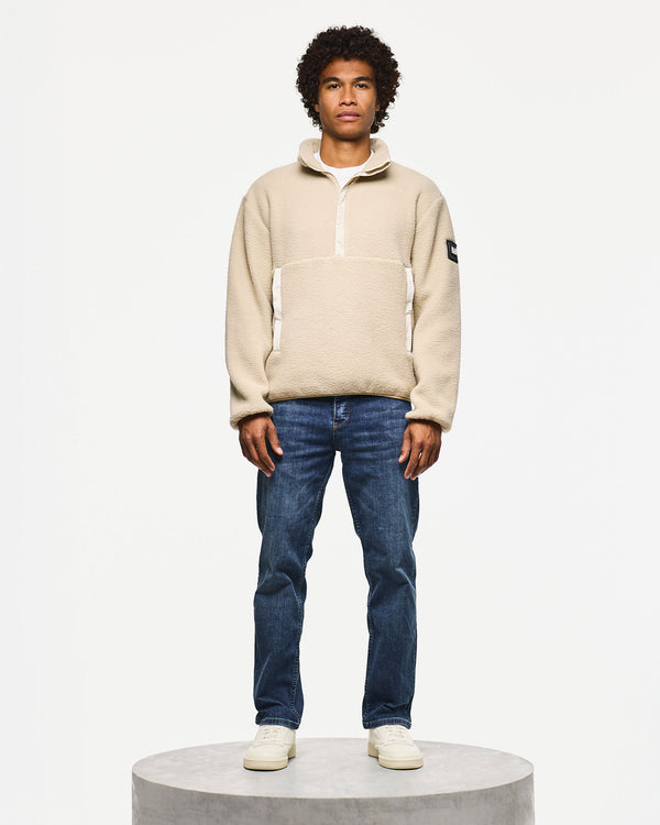 Stanier Sherpa Fleece Sweatshirt Calcium