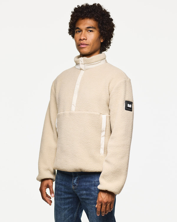 Stanier Sherpa Fleece Sweatshirt Calcium