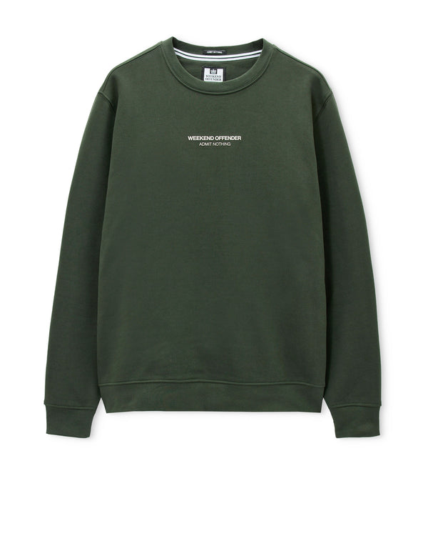 Raval Sweatshirt Black Forest Green/Calcium