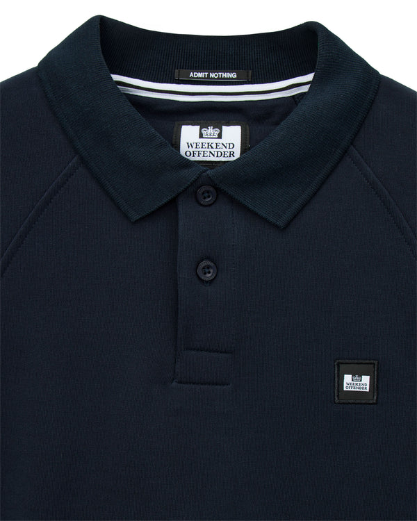 Azrou Polo-Sweatshirt Marineblau