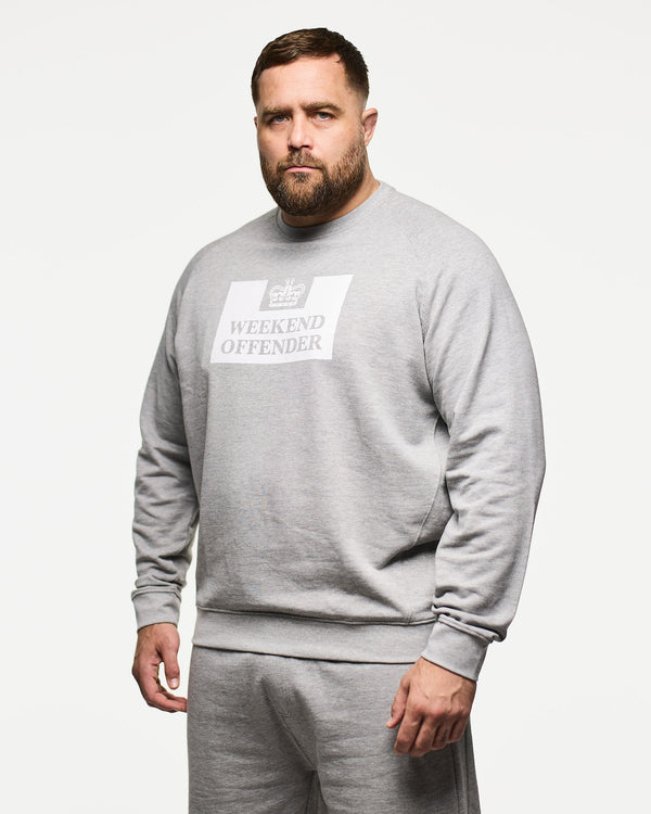 Plus Size - Penitentiary Classic Sweatshirt Grey Marl