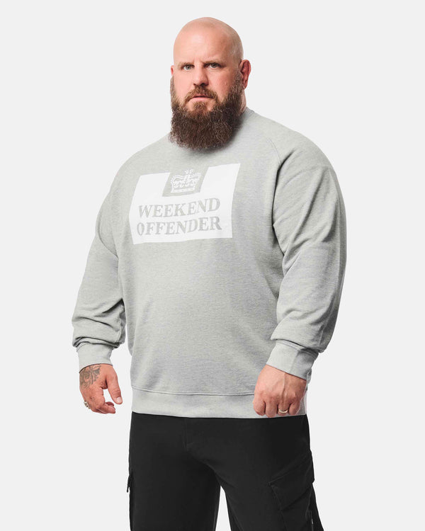 Plus Size - Penitentiary Classic Sweatshirt Grey Marl