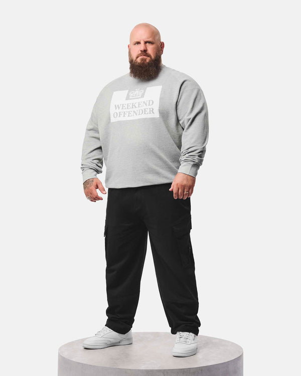 Plus Size - Penitentiary Classic Sweatshirt Grey Marl