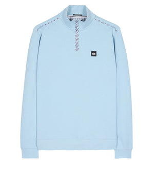 Matisa Quarter Zip Sweatshirt Winter Sky/Blue House Check