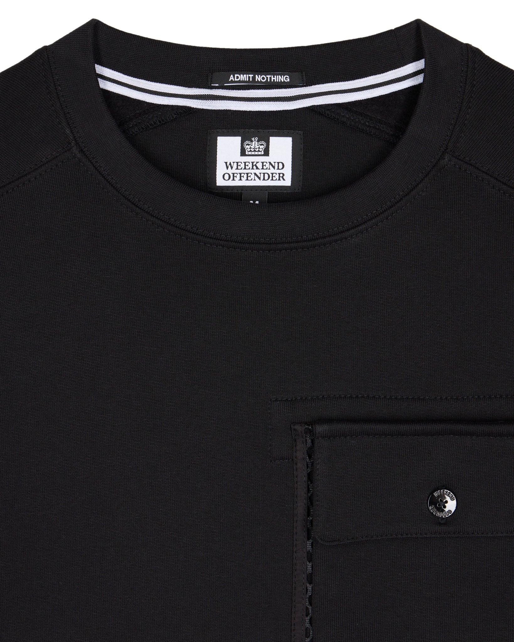 Adiel Mesh Pocket Sweatshirt Black