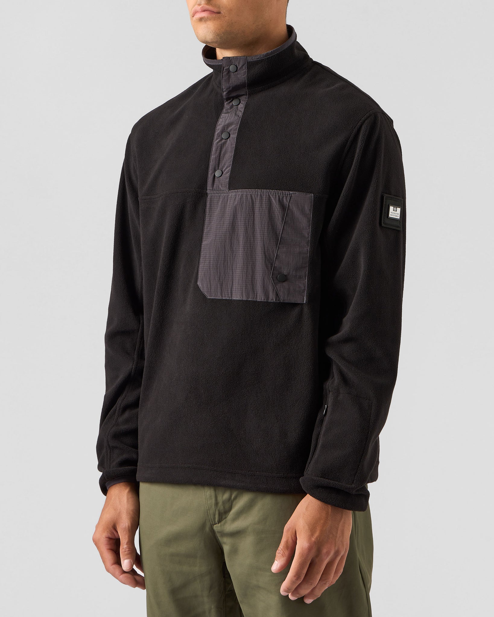Cruz Polar Fleece Black/Greystone