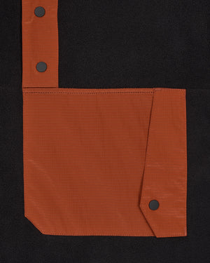 Cruz Polar Fleece Black/Orange Peel