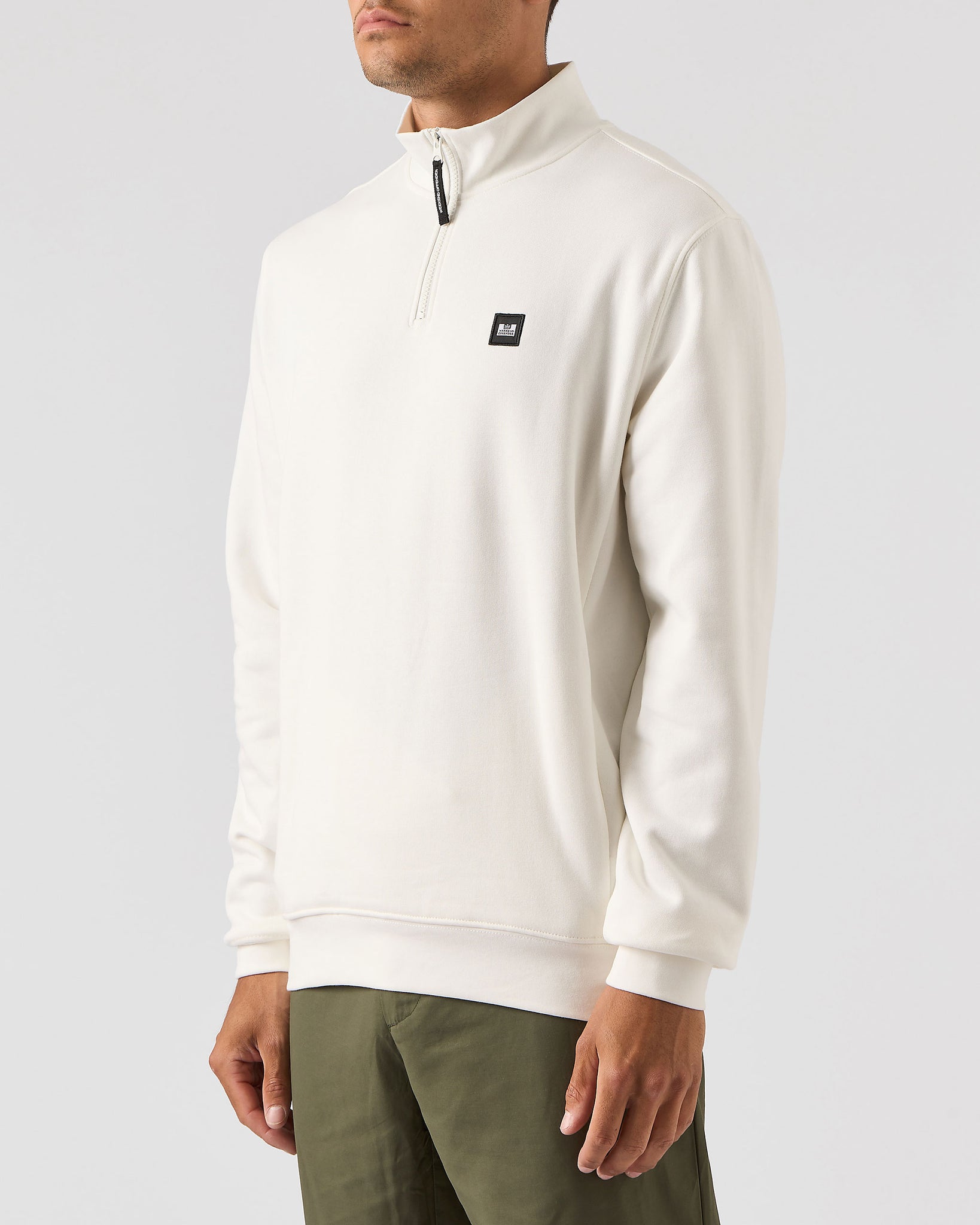 Faraone Quarter Zip Sweatshirt Winter White