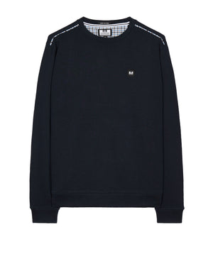 Vega Sweatshirt Navy/Blue House Check
