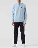 Matisa Quarter Zip Sweatshirt Winter Sky/Blue House Check