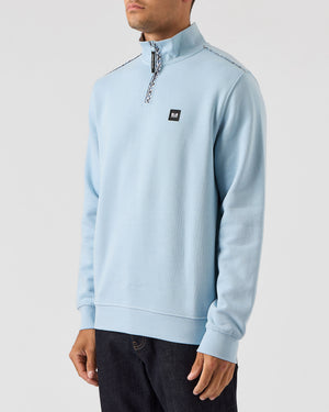 Matisa Quarter Zip Sweatshirt Winter Sky/Blue House Check