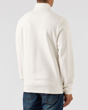 Matisa Quarter Zip Sweatshirt Winter White/House Check