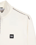 Matisa Quarter Zip Sweatshirt Winter White/House Check