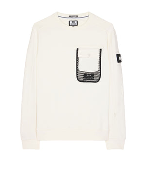 Adiel Mesh Pocket Sweatshirt Winter White