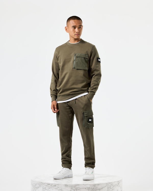 Lippi Cargo Jogger Pants Castle Green