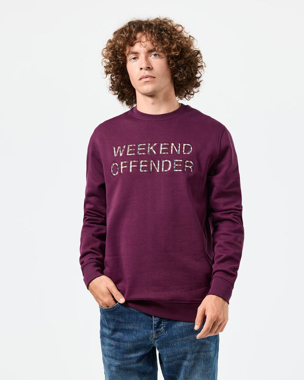 Warwick Sweatshirt Acai Berry/Mid House Check