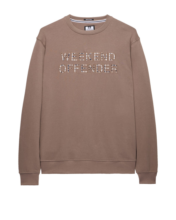 Warwick Sweatshirt Mocha Brown/Mid House Check