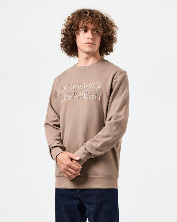 Warwick Sweatshirt Mocha Brown/Mid House Check