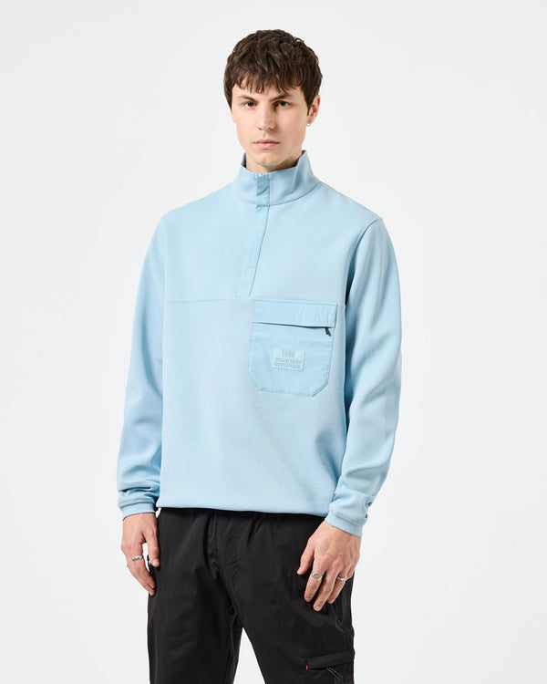 Chimeri Quarter Zip Sweatshirt Arctic Blue