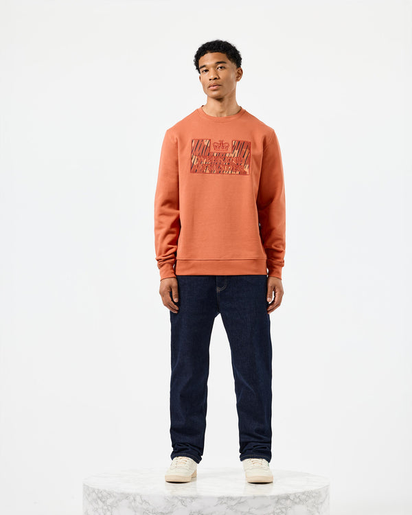 Villota Camo Sweatshirt Uluru Orange Rain Camo