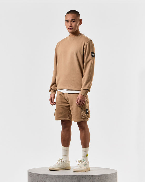 Pink Sands Jogger Shorts Cognac Brown