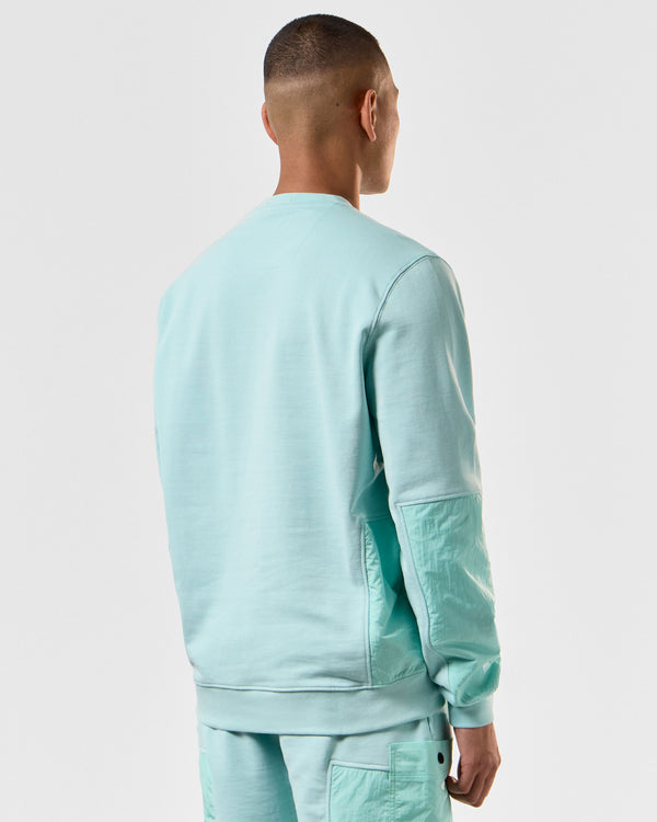 Sirenko Pocket Sweatshirt Celeste Green
