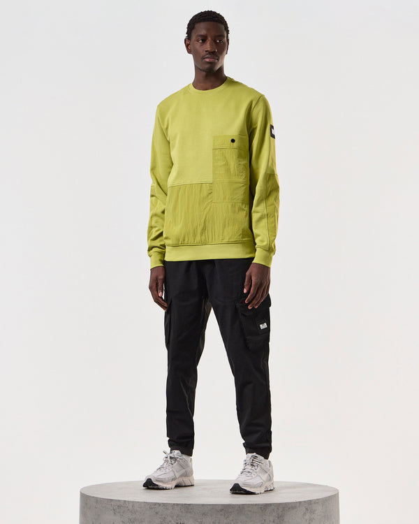 Sirenko Pocket Sweatshirt Limeish Green