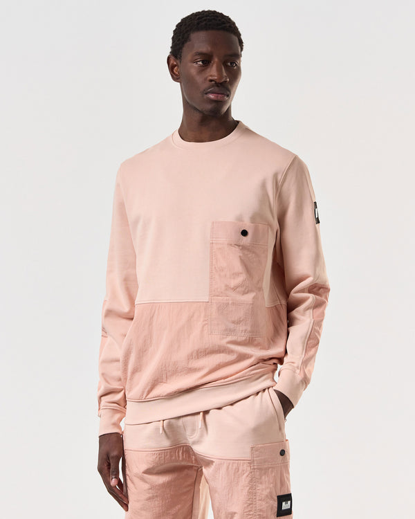 Sirenko Pocket Sweatshirt Nectar Pink