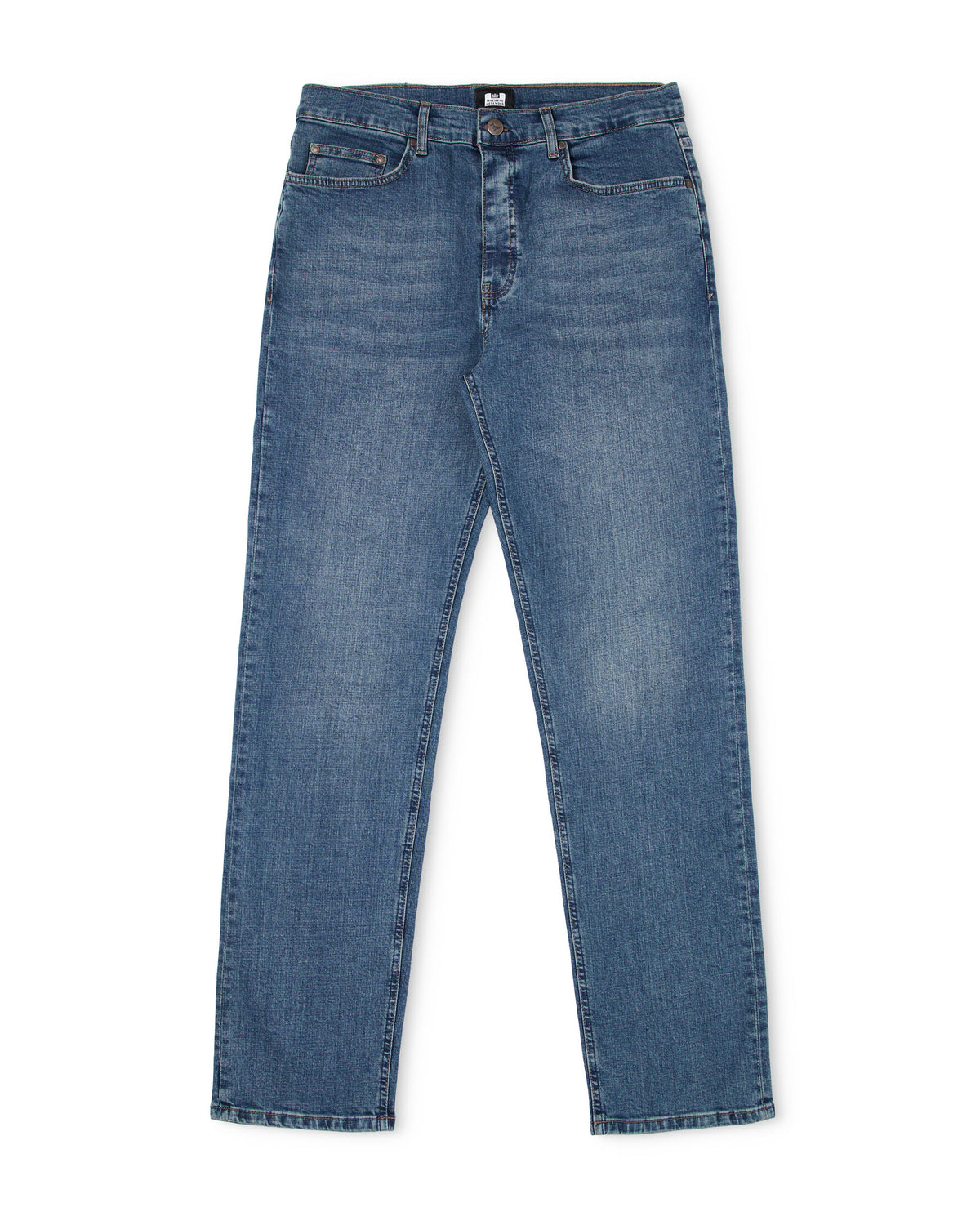 Straight Fit Denim Jeans Washed Vintage