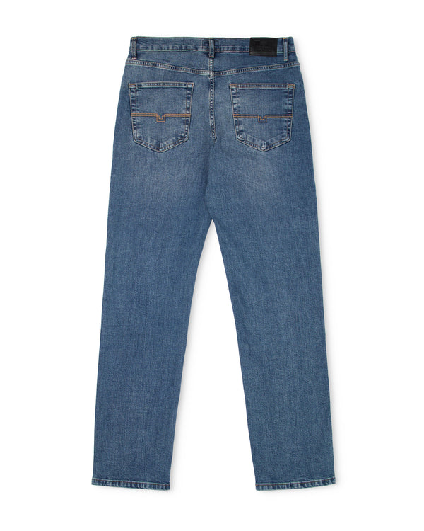 Straight Fit Denim Jeans Washed Vintage