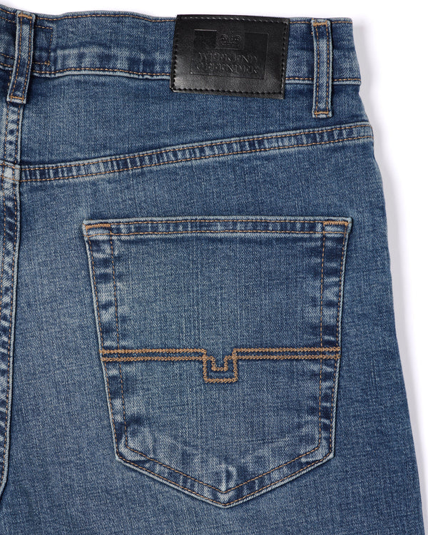 Straight Fit Denim Jeans Washed Vintage