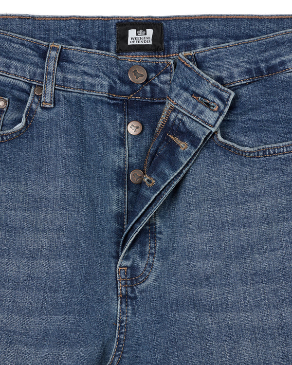 Straight Fit Denim Jeans Washed Vintage