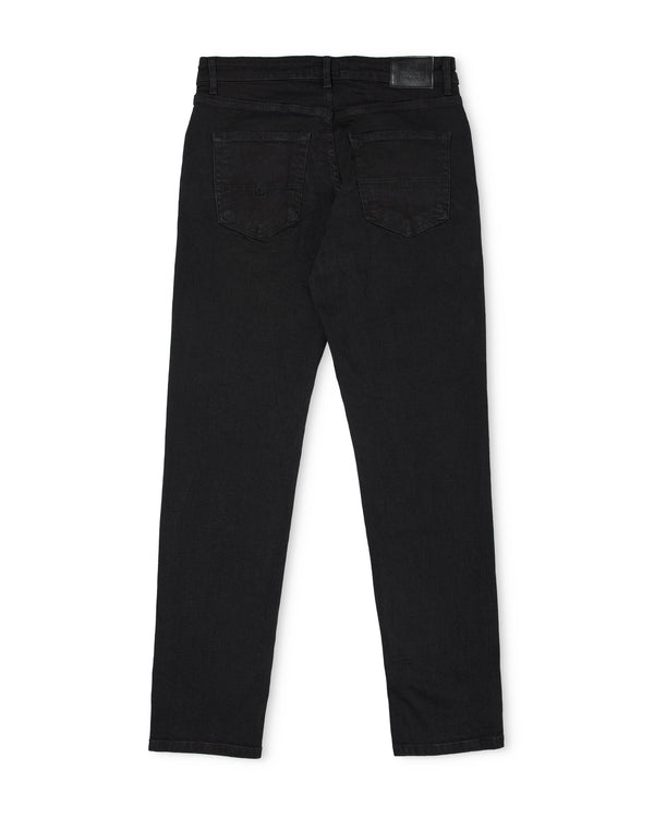 Tapered Fit Denim Jeans Black