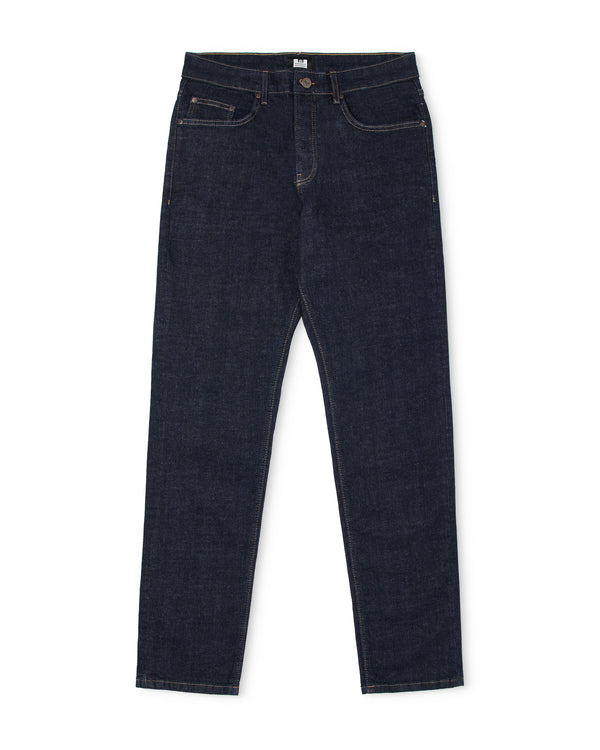 Tapered Fit Denim Jeans Dark Rinse