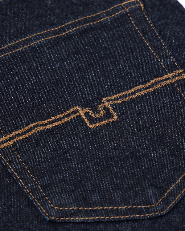 Tapered Fit Denim Jeans Dark Rinse