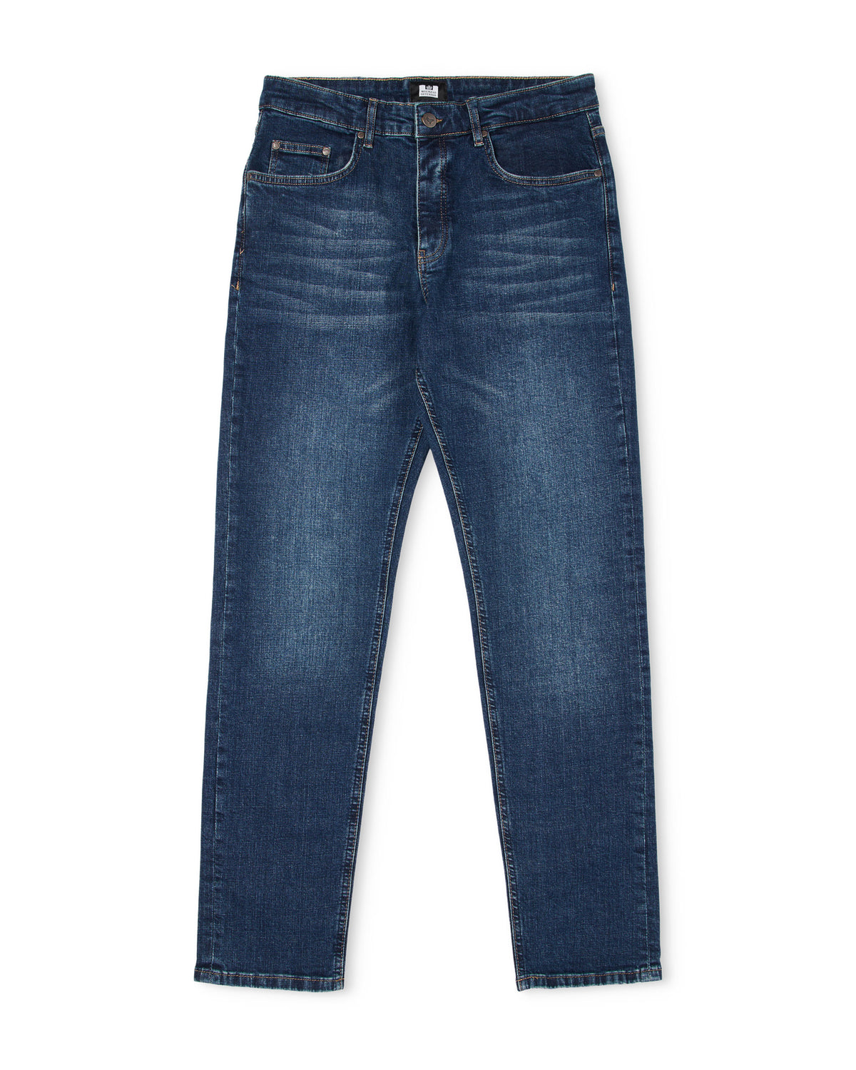 Tapered Fit Denim Jeans Dark Vintage
