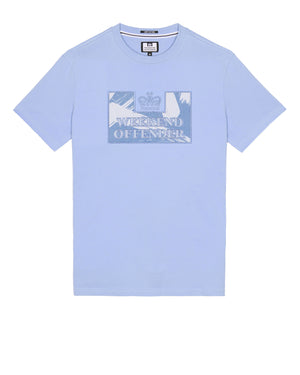 Adachi Camo T-Shirt Cornflower Blue