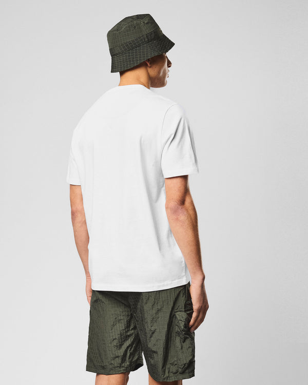 Stiniva T-Shirt White/Black Forest Green