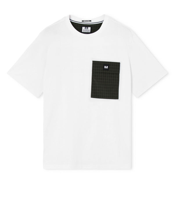 Stiniva T-Shirt White/Black Forest Green