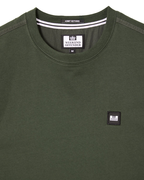 Isley T-Shirt Black Forest Green