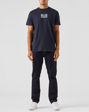 Dygas T-Shirt Navy/Blue House Check