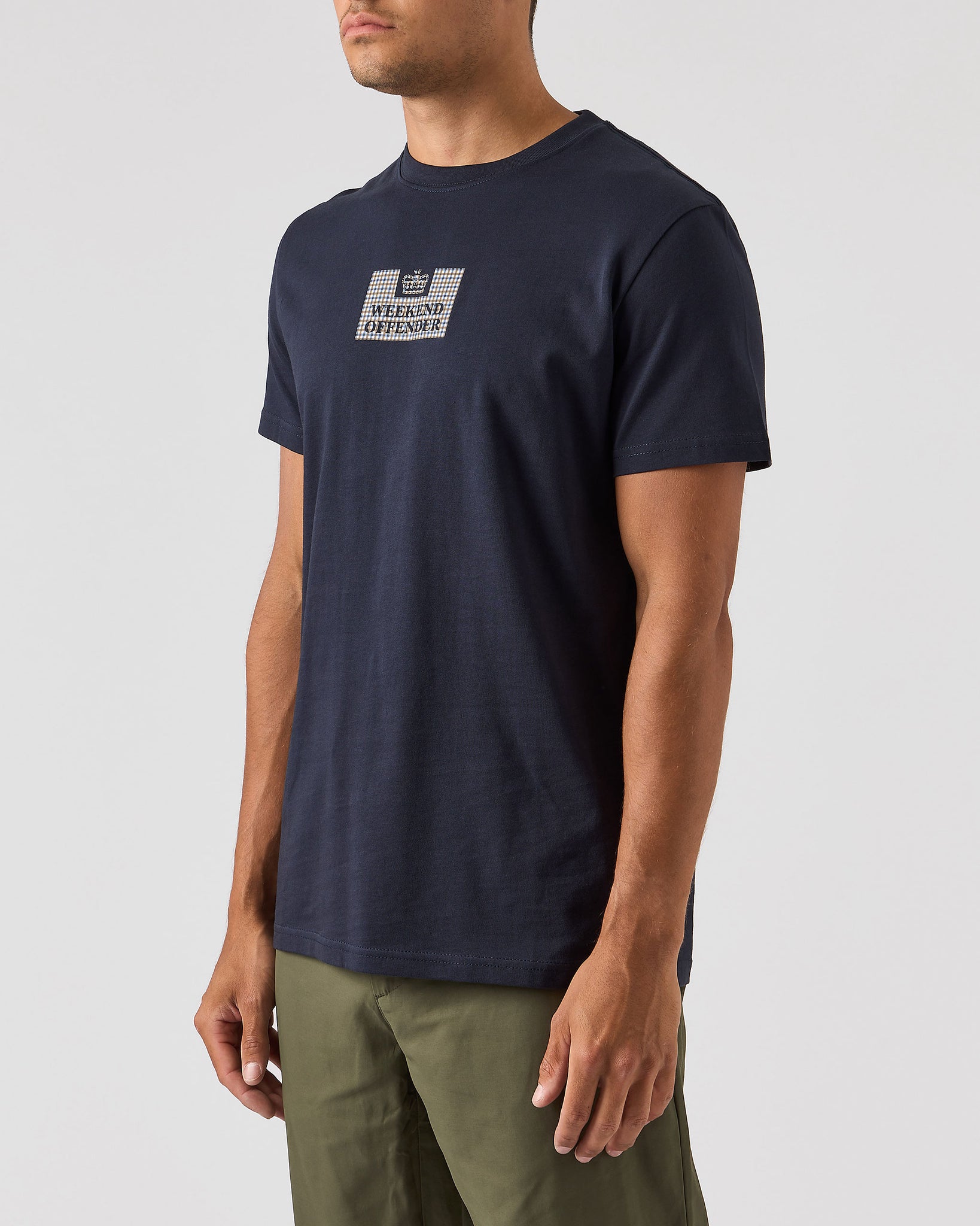Dygas T-Shirt Navy/House Check