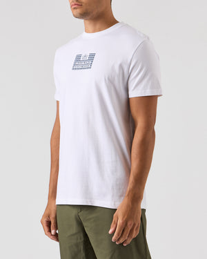 Dygas T-Shirt White/Blue House Check