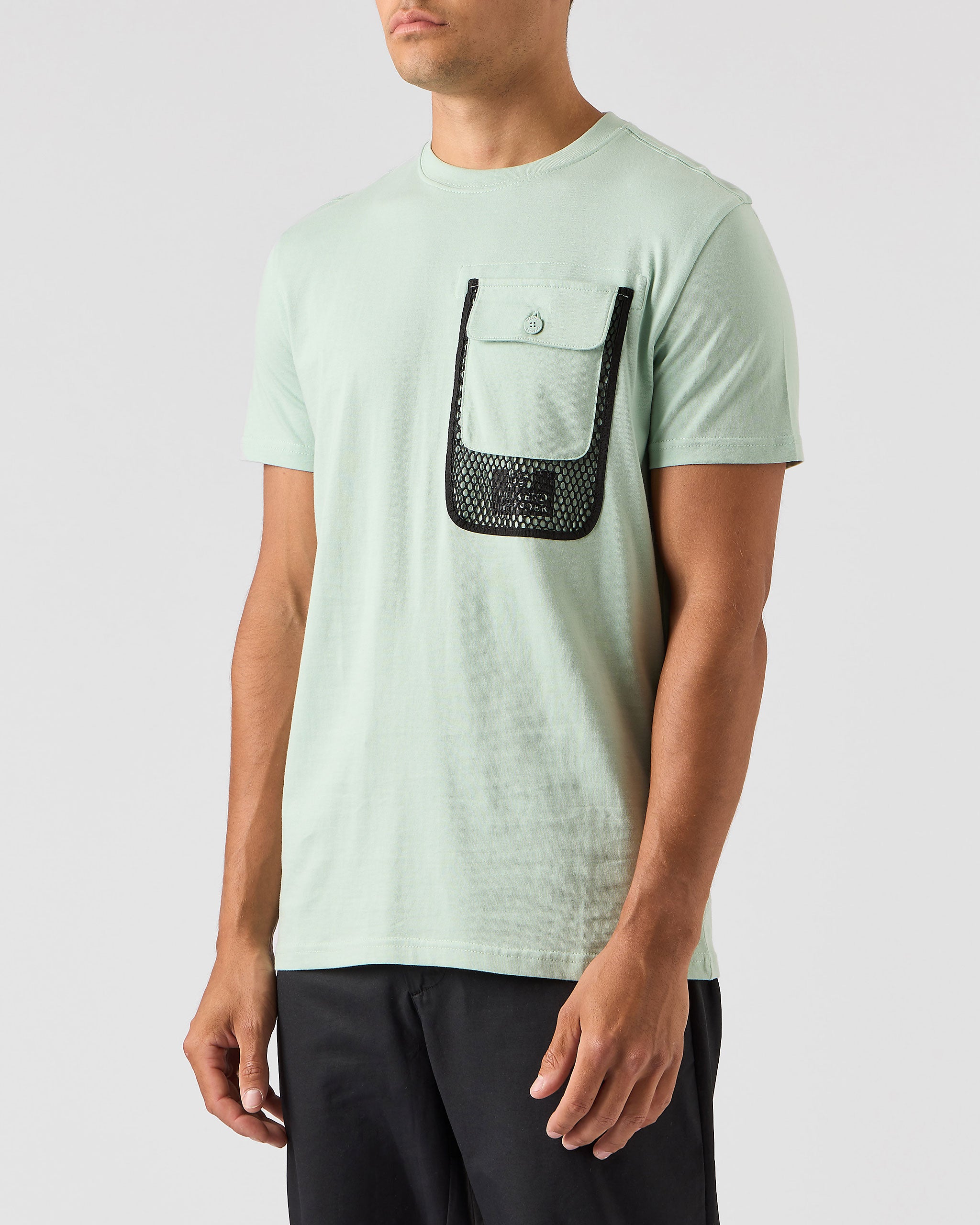 Lens Mesh Pocket T-Shirt Mint Tea Green – Weekend Offender