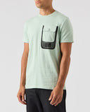 Lens Mesh Pocket T-Shirt Mint Tea Green