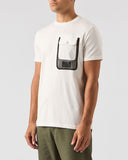 Lens Mesh Pocket T-Shirt Winter White