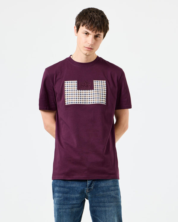 Zapico Prison T-Shirt Acai Berry/Mid House Check