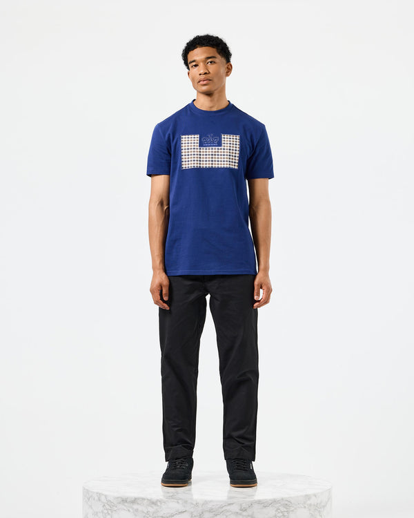 Zapico Prison T-Shirt Bright Navy/Mid House Check