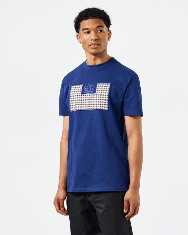 Zapico Prison T-Shirt Bright Navy/Mid House Check