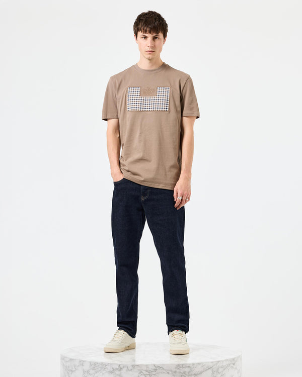 Zapico Prison T-Shirt Mocha Brown/Mid House Check